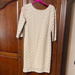 Ronni Nicole Beige Lace 3/4 Sleeve Dress Size 12 NEW w/o tags